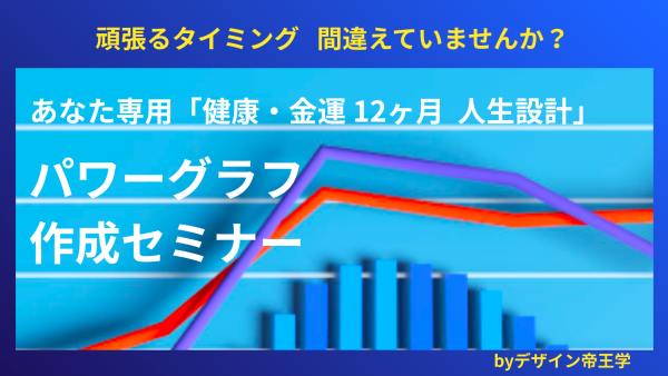 あなた専用 「健康・金運 12ヶ月の人生設計」  パワーグラフ作成 ワンデーセミナー
